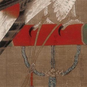架上鷹図 元 徐沢 巻物